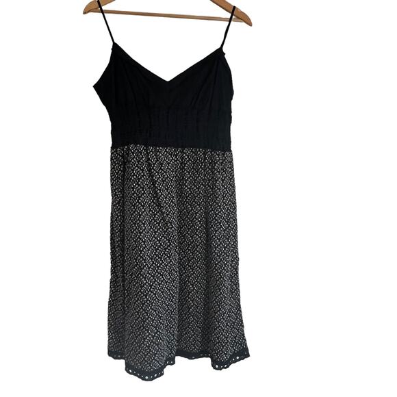 Max Studio Black Floral Boho Chic Summer Dress Large NWT - Picture 2 of 5